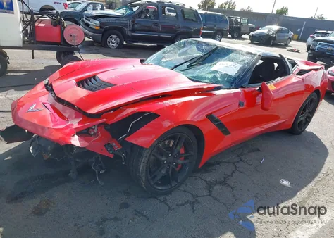 2016 Chevrolet Corvette Stingray Z51 из США, поврежденный, VIN 1G1YM2D7XG5109971